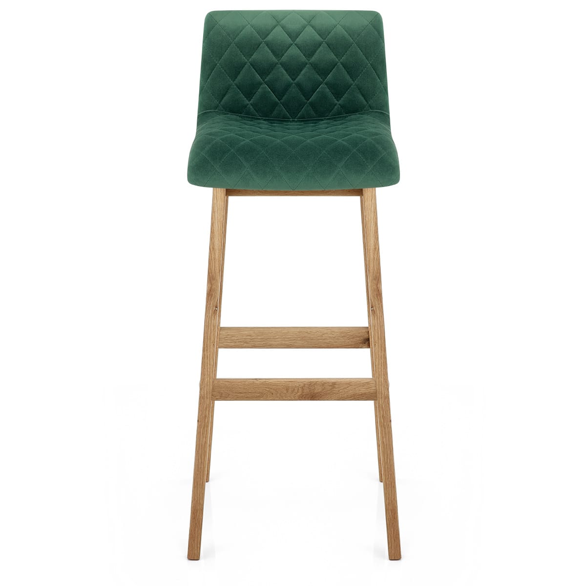 Colt Oak Stool Green Velvet