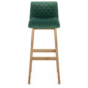 Colt Oak Stool Green Velvet