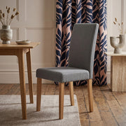 Columbus Oak Dining Chair Charcoal
