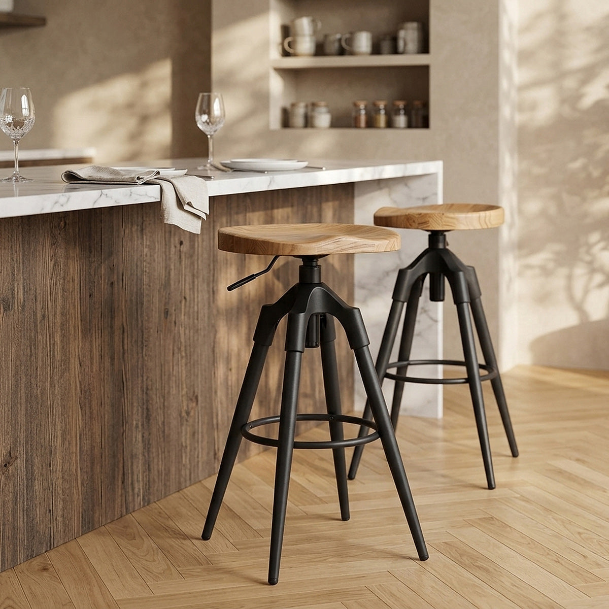 Compass Industrial Stool