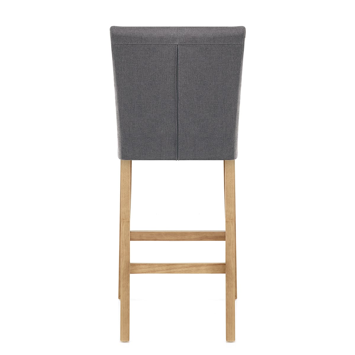 Cornell Oak Bar Stool Charcoal Fabric