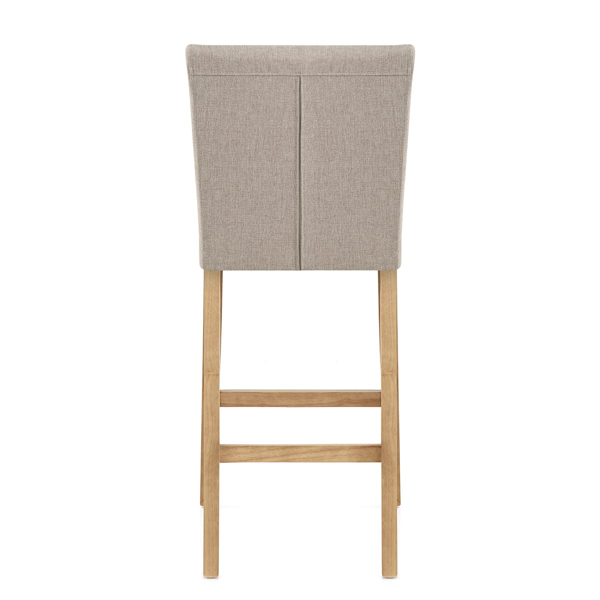 Cornell Oak Bar Stool Tweed Fabric