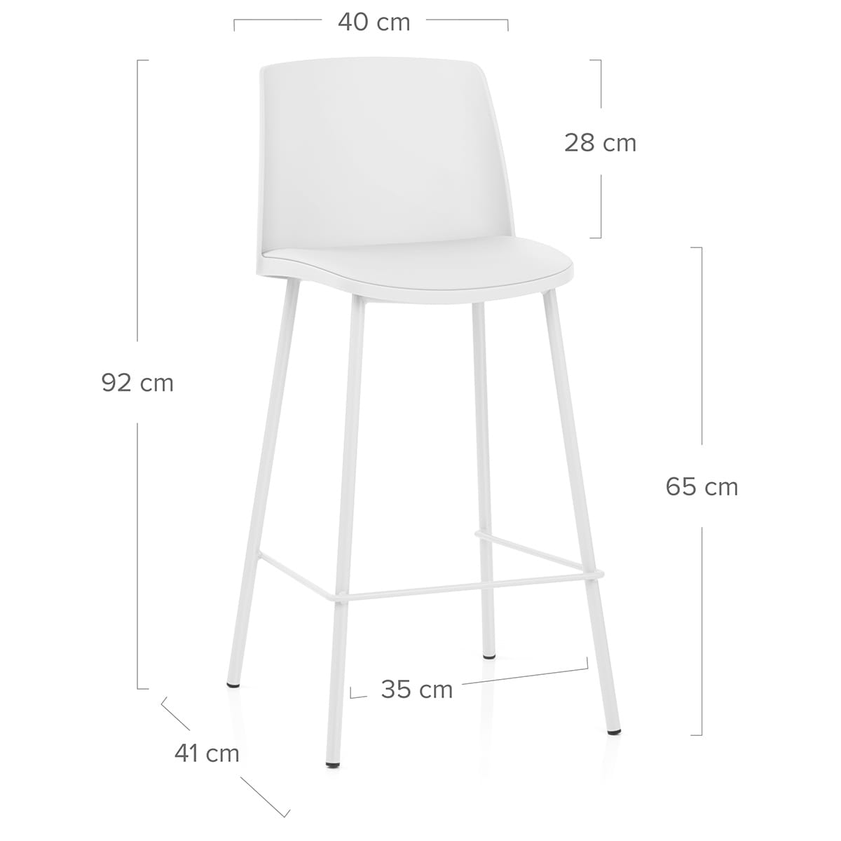 Cosmo Bar Stool White
