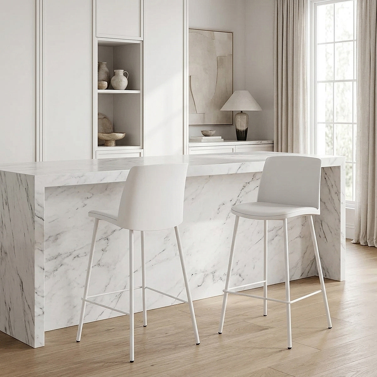 Cosmo Bar Stool White