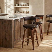 Costa Walnut Bar Stool Brown