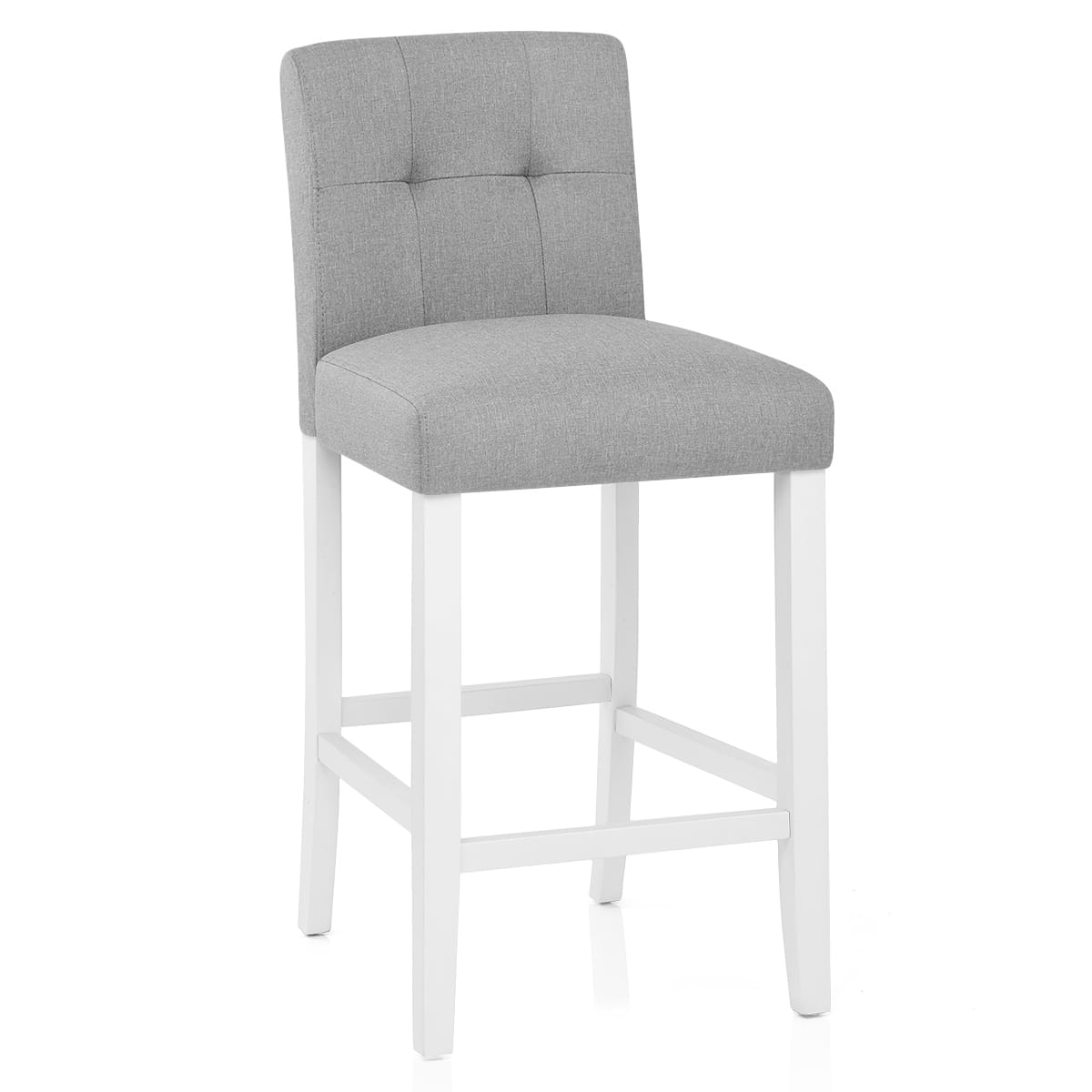 Crawford Bar Stool Grey Fabric