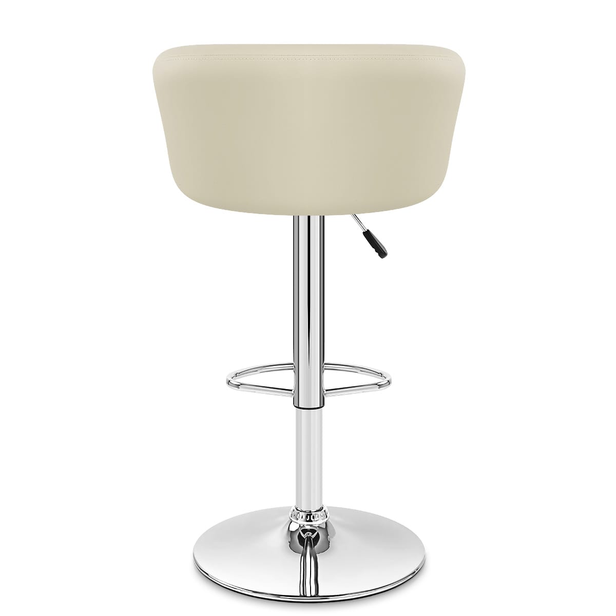 Cream Faux Leather Eclipse Bar Stool