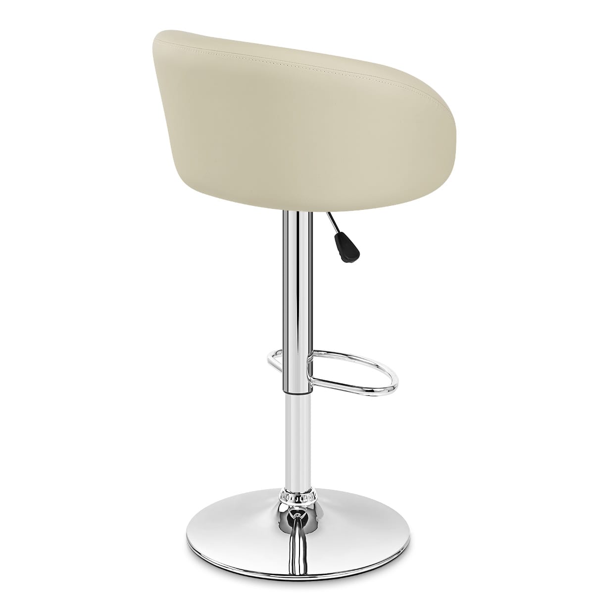 Cream Faux Leather Eclipse Bar Stool