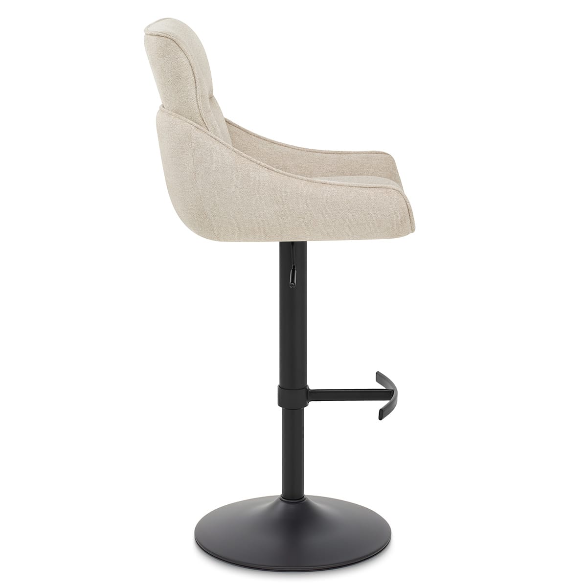 Creed Bar Stool Beige Fabric