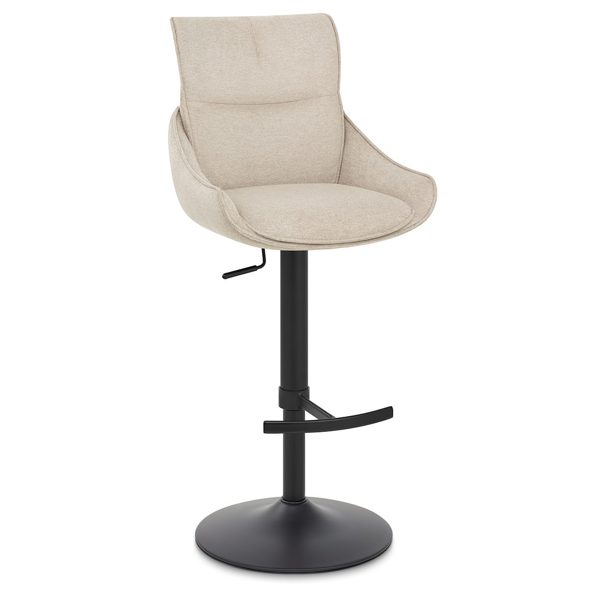 Creed Bar Stool Beige Fabric