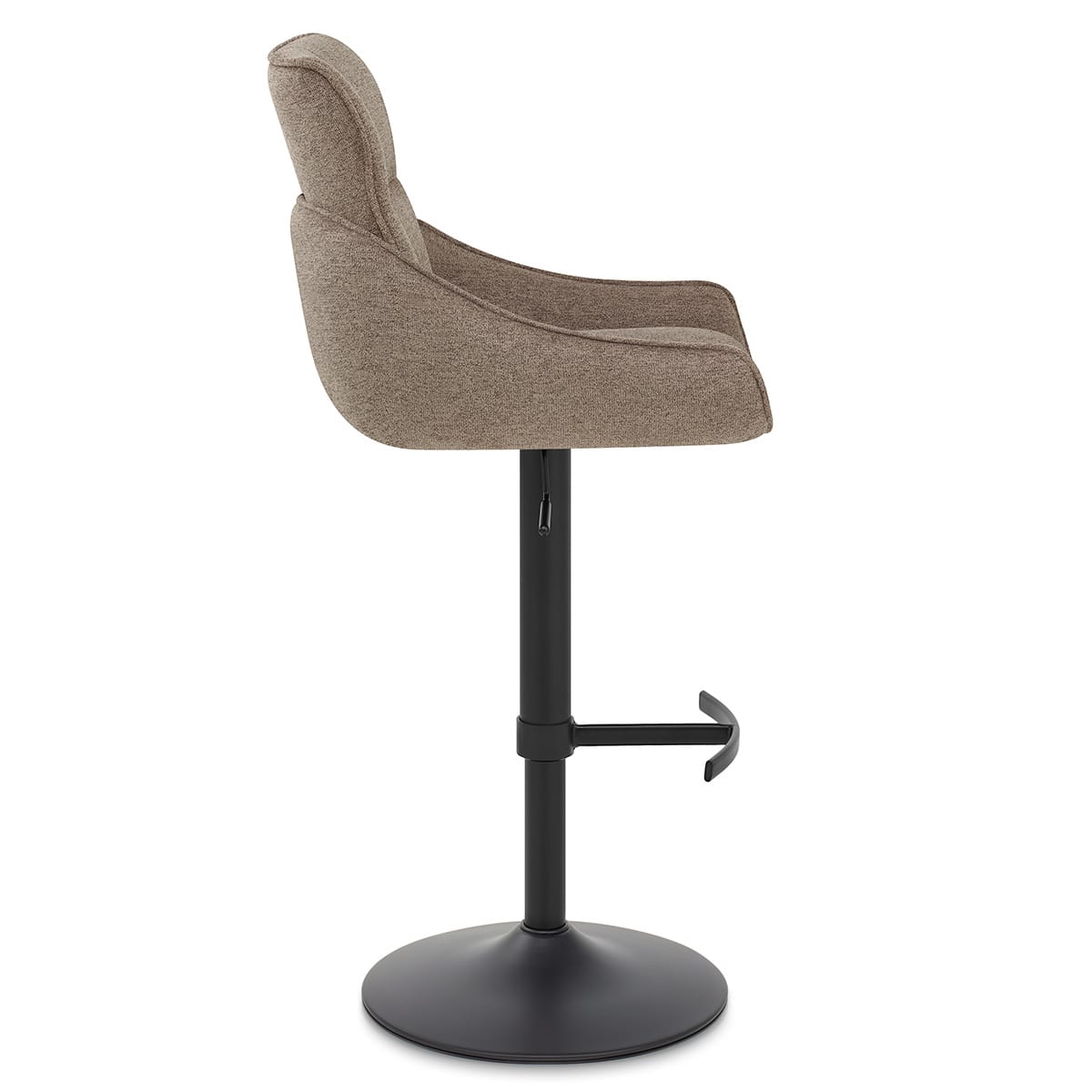 Creed Bar Stool Brown Fabric
