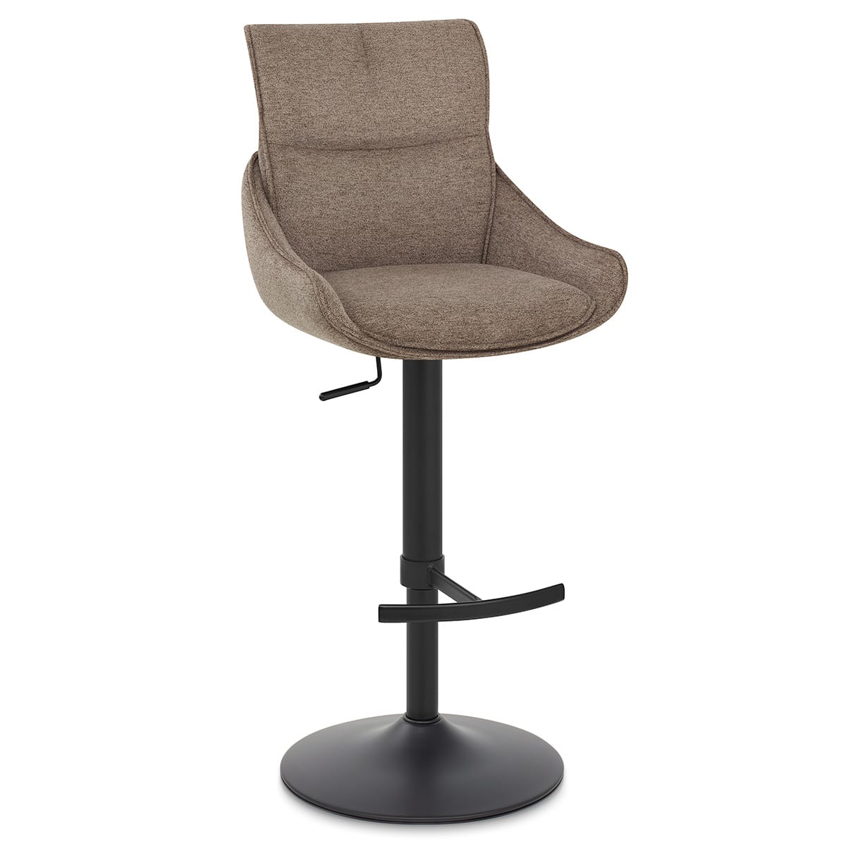 Creed Bar Stool Brown Fabric