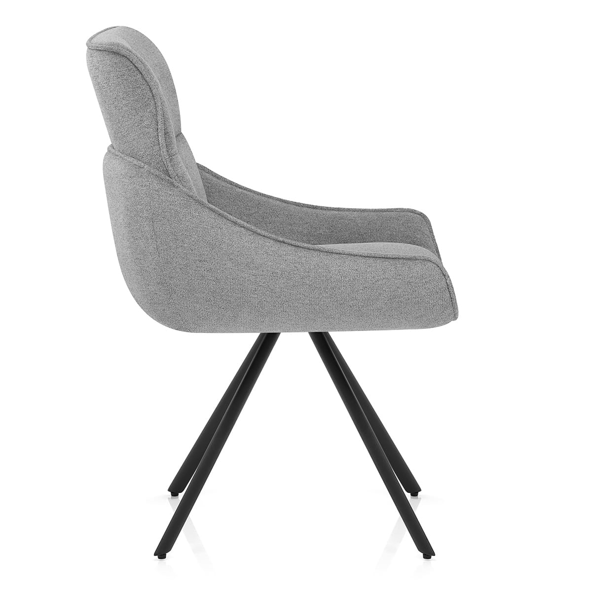 Creed Dining Chair Light Grey Fabric