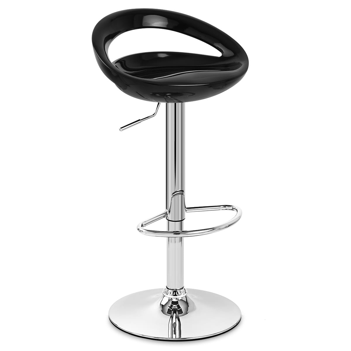 Crescent Bar Stool Black