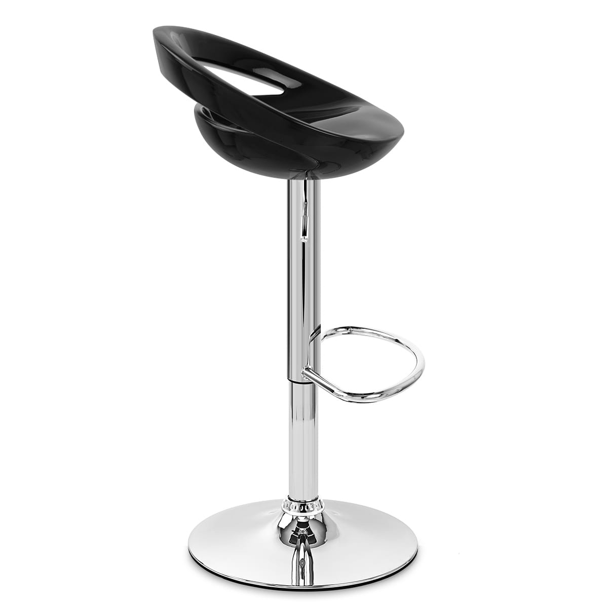 Crescent Bar Stool Black
