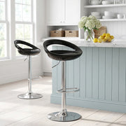 Crescent Bar Stool Black