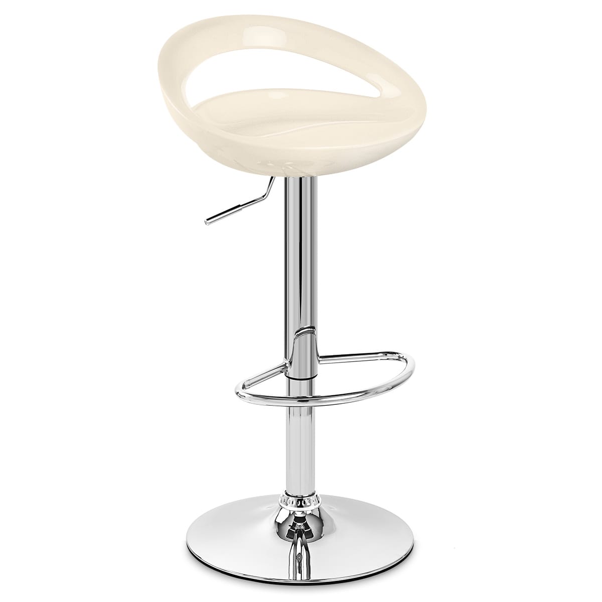 Crescent Bar Stool Cream