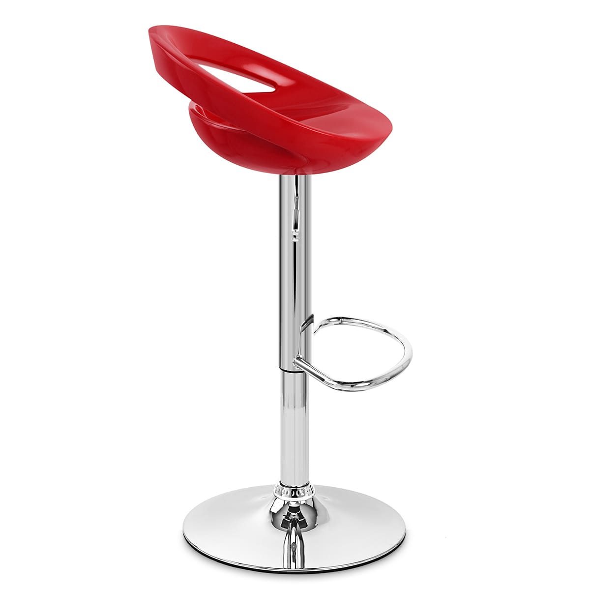 Crescent Bar Stool Red