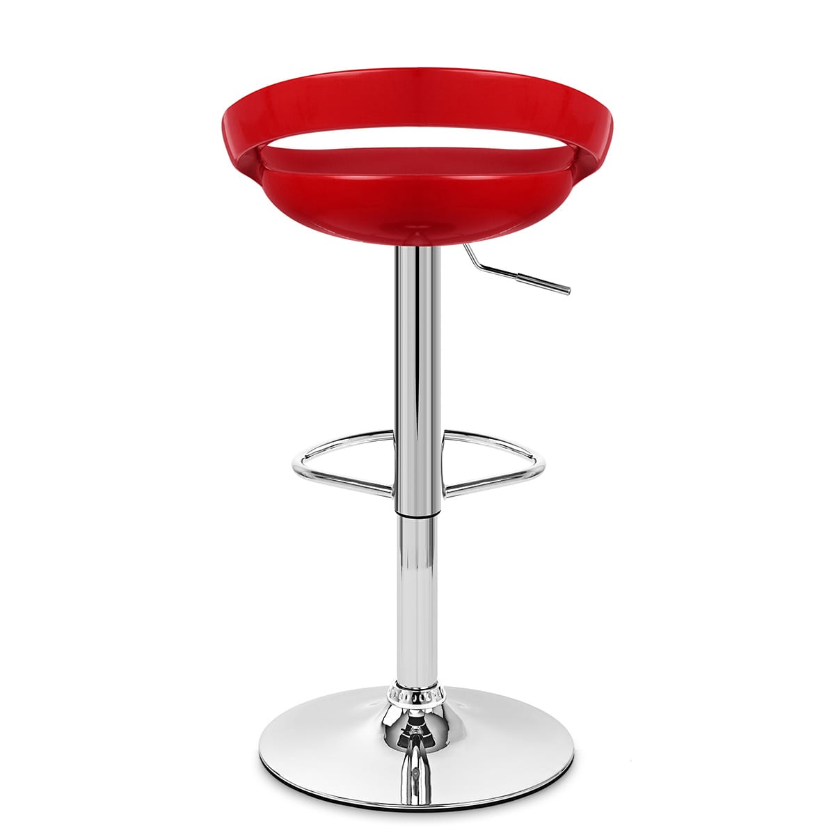 Crescent Bar Stool Red