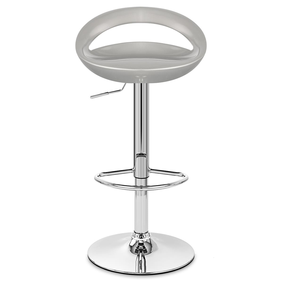 Crescent Bar Stool Silver