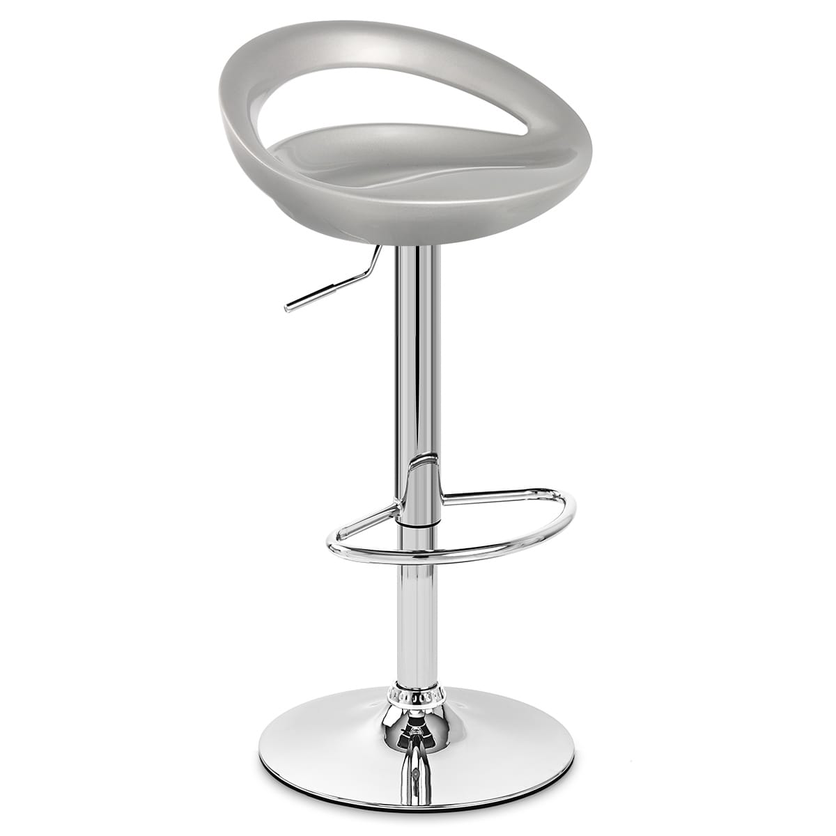 Crescent Bar Stool Silver
