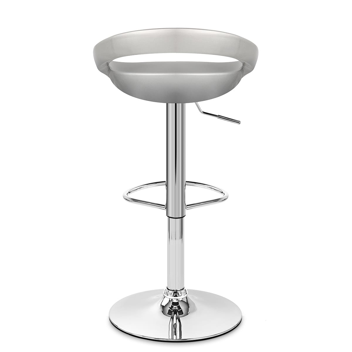 Crescent Bar Stool Silver
