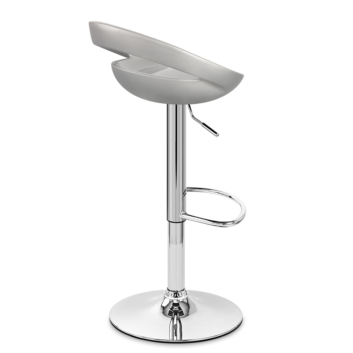 Crescent Bar Stool Silver