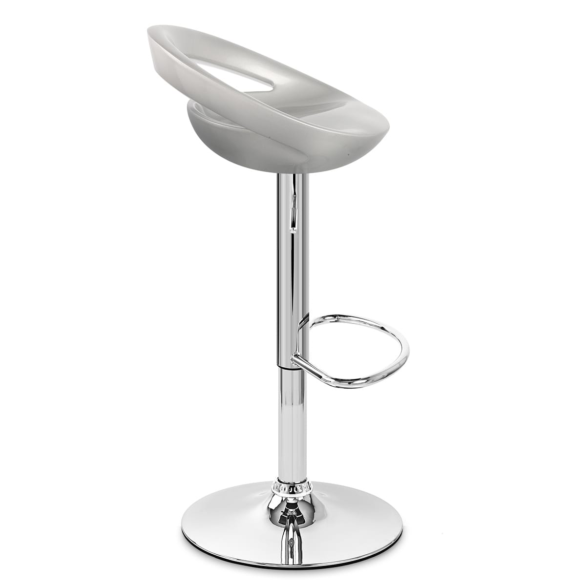 Crescent Bar Stool Silver