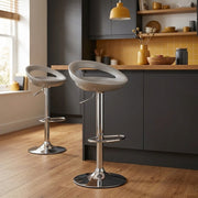 Crescent Bar Stool Silver