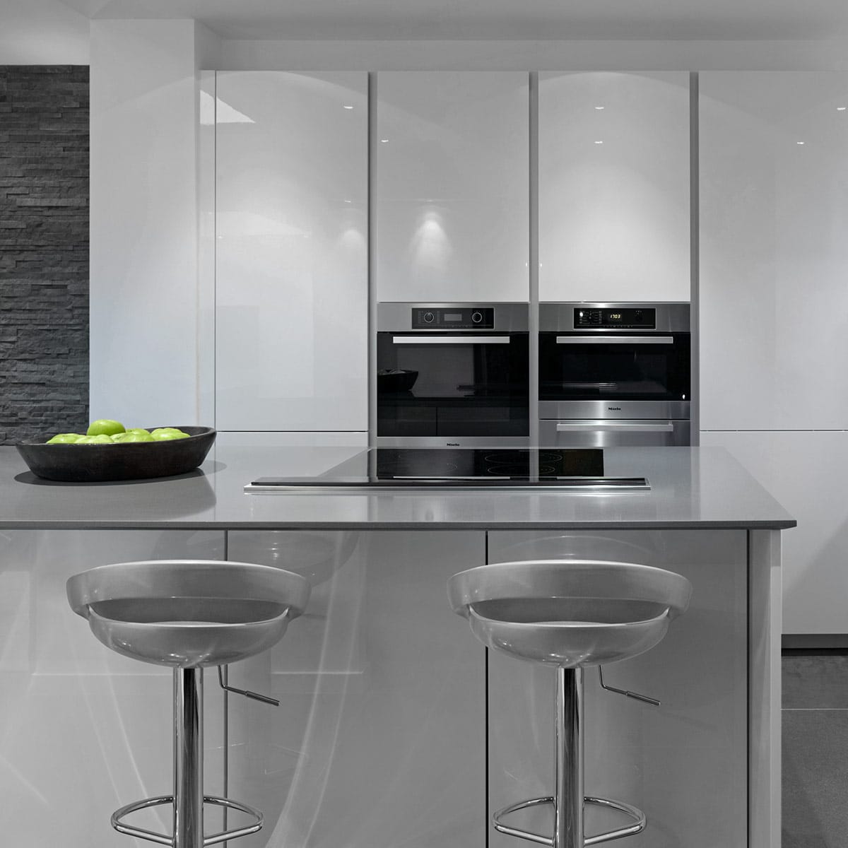 Crescent Bar Stool Silver