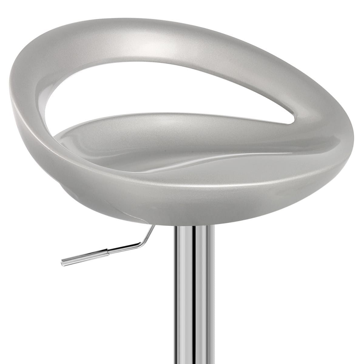 Crescent Bar Stool Silver