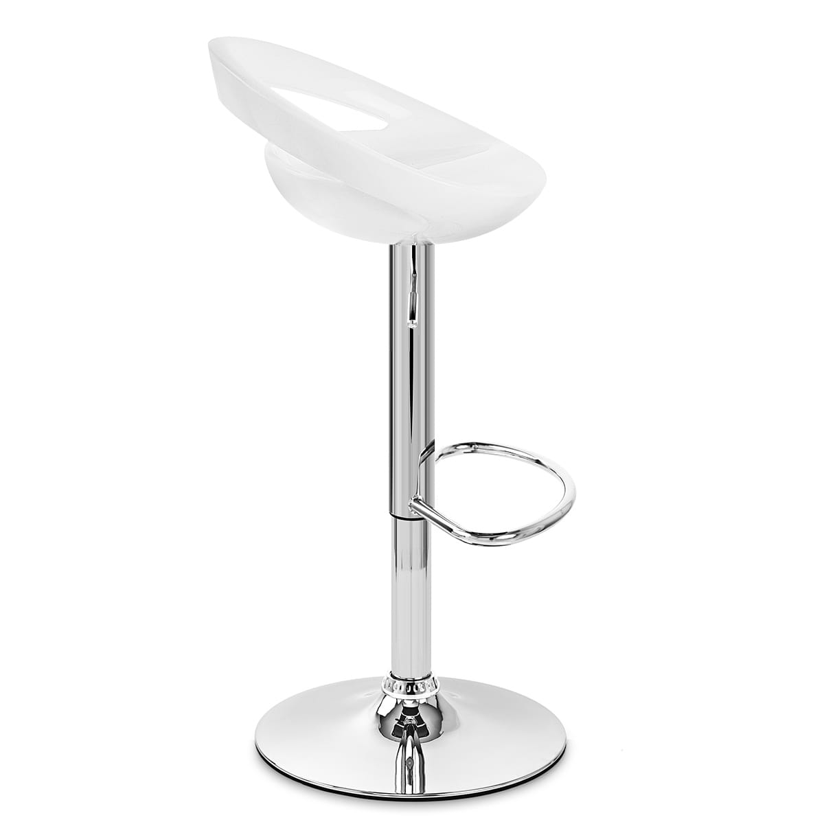 Crescent Bar Stool White