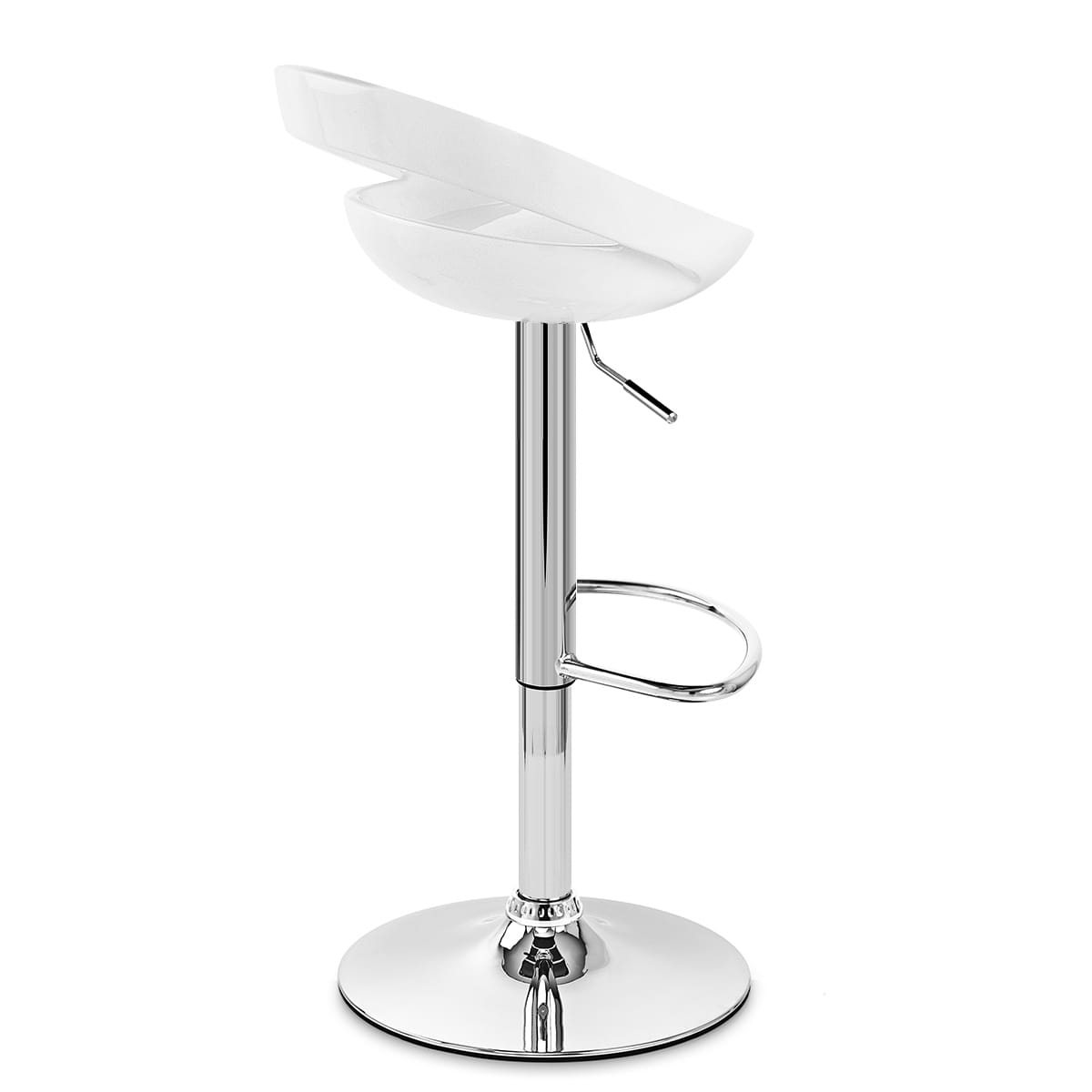Crescent Bar Stool White