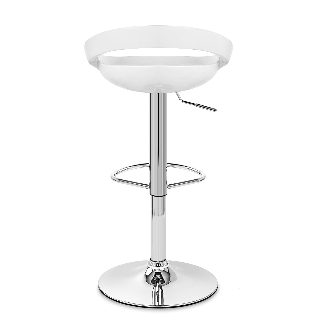 Crescent Bar Stool White