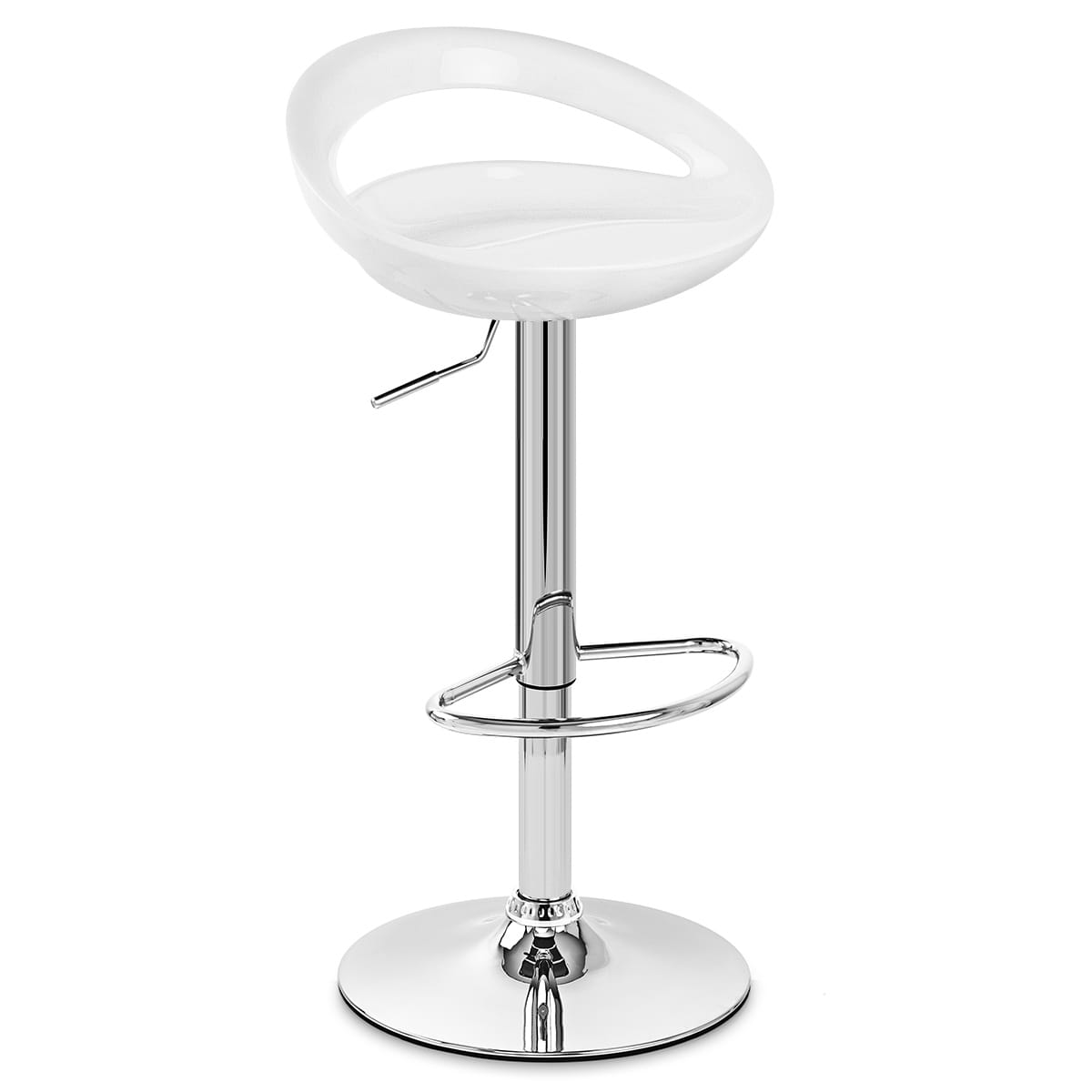 Crescent Bar Stool White