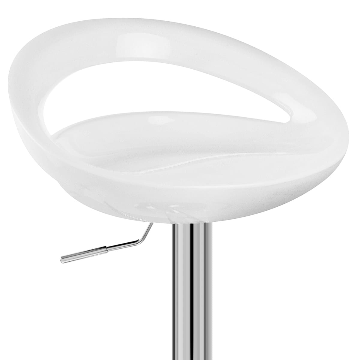 Crescent Bar Stool White