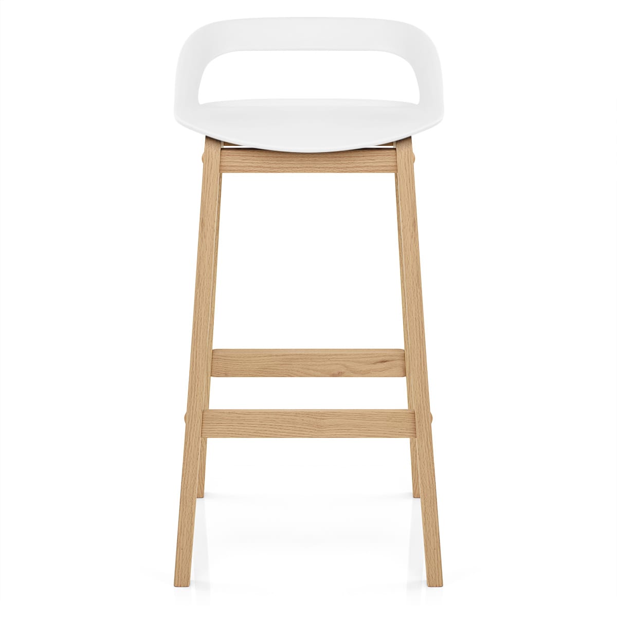 Crew Wooden Bar Stool White