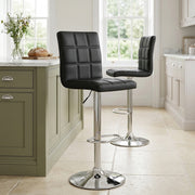Criss Cross Bar Stool Black