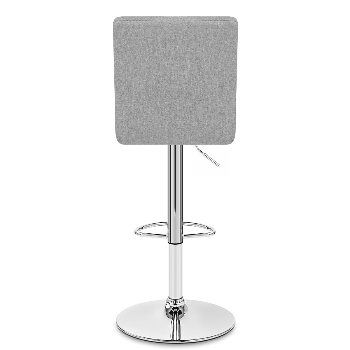 Criss Cross Bar Stool Grey Fabric
