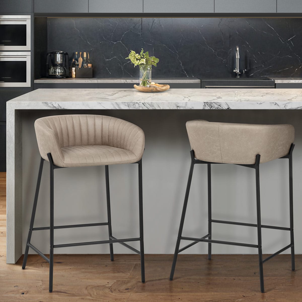 Cub Bar Stool Antique Taupe