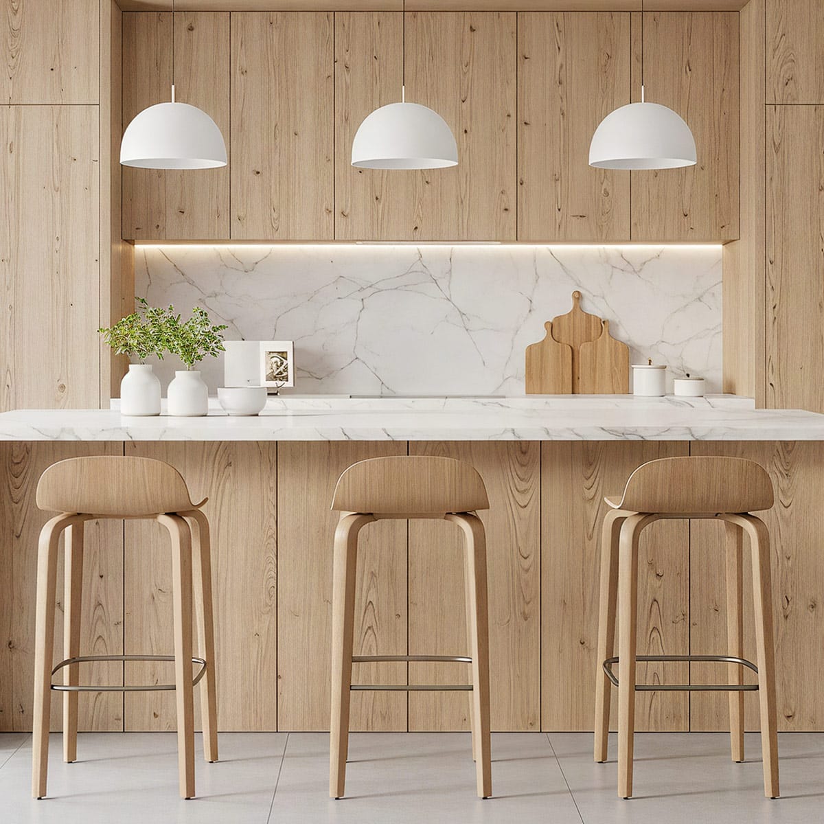 Curve Bar Stool Antique Oak