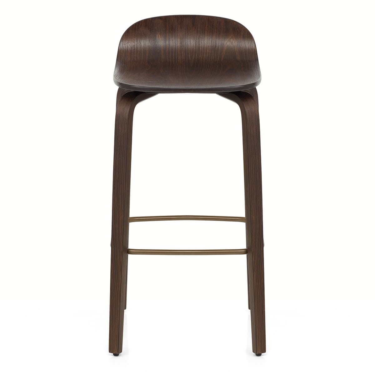 Curve Bar Stool Antique Walnut