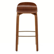 Curve Bar Stool Polished Walnut