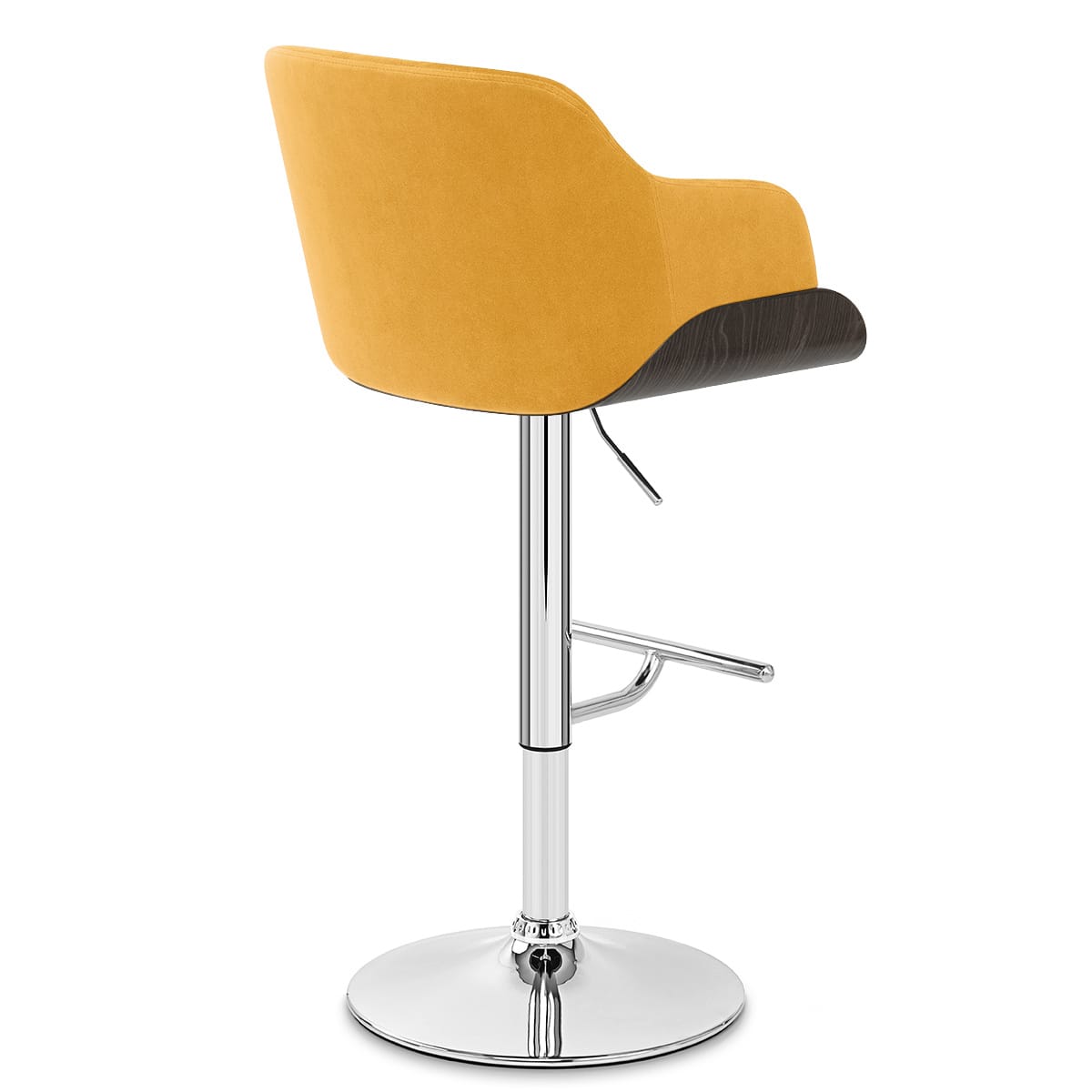 Dakota Bar Stool Mustard Velvet