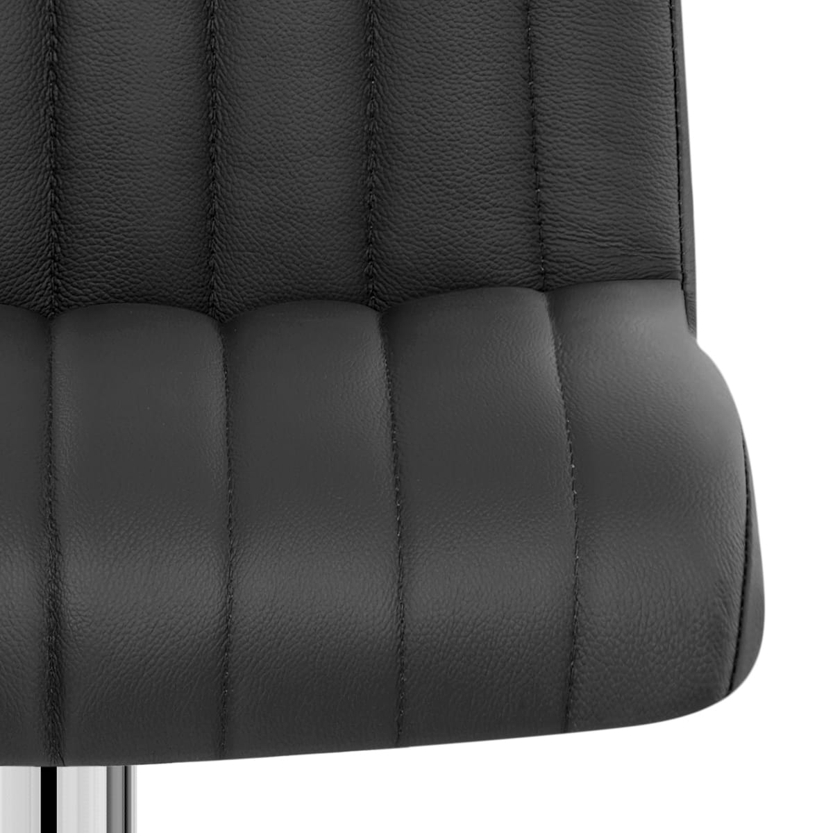 Debut Real Leather Bar Stool Black