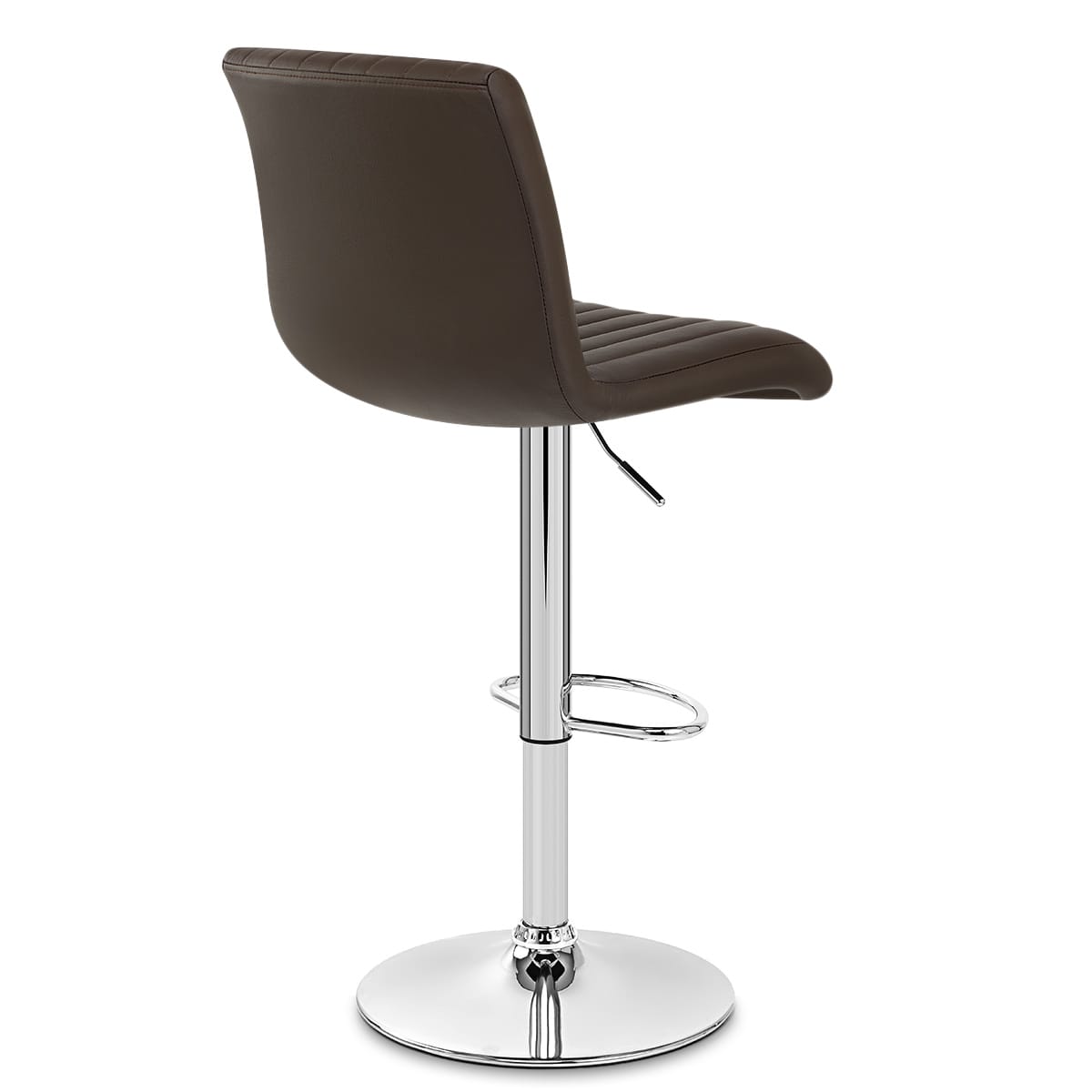 Debut Real Leather Bar Stool Brown