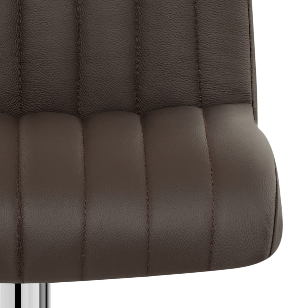 Debut Real Leather Bar Stool Brown