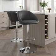 Decco Brushed Bar Stool Charcoal