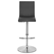 Deluxe Brushed High Back Stool Black