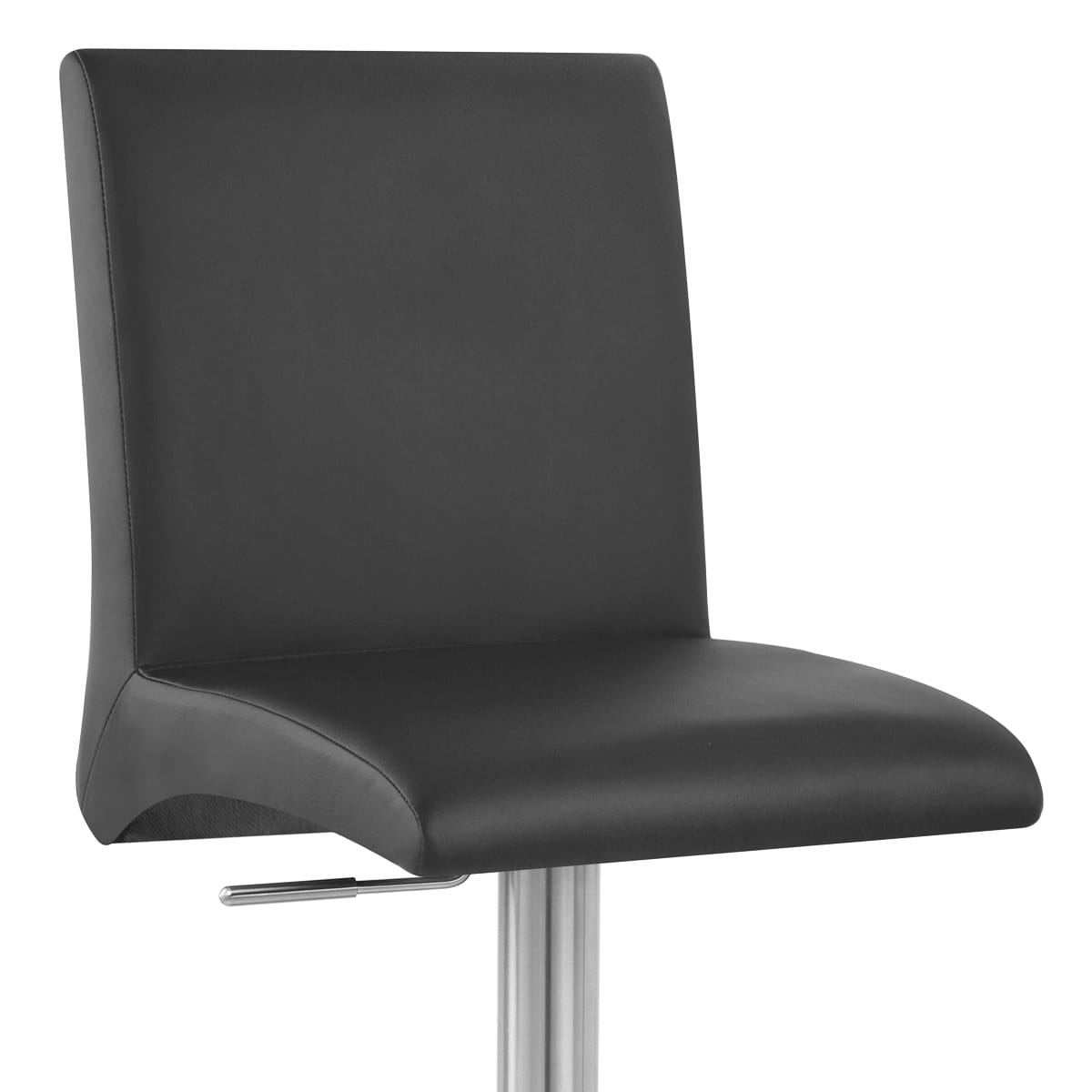 Deluxe Brushed High Back Stool Black